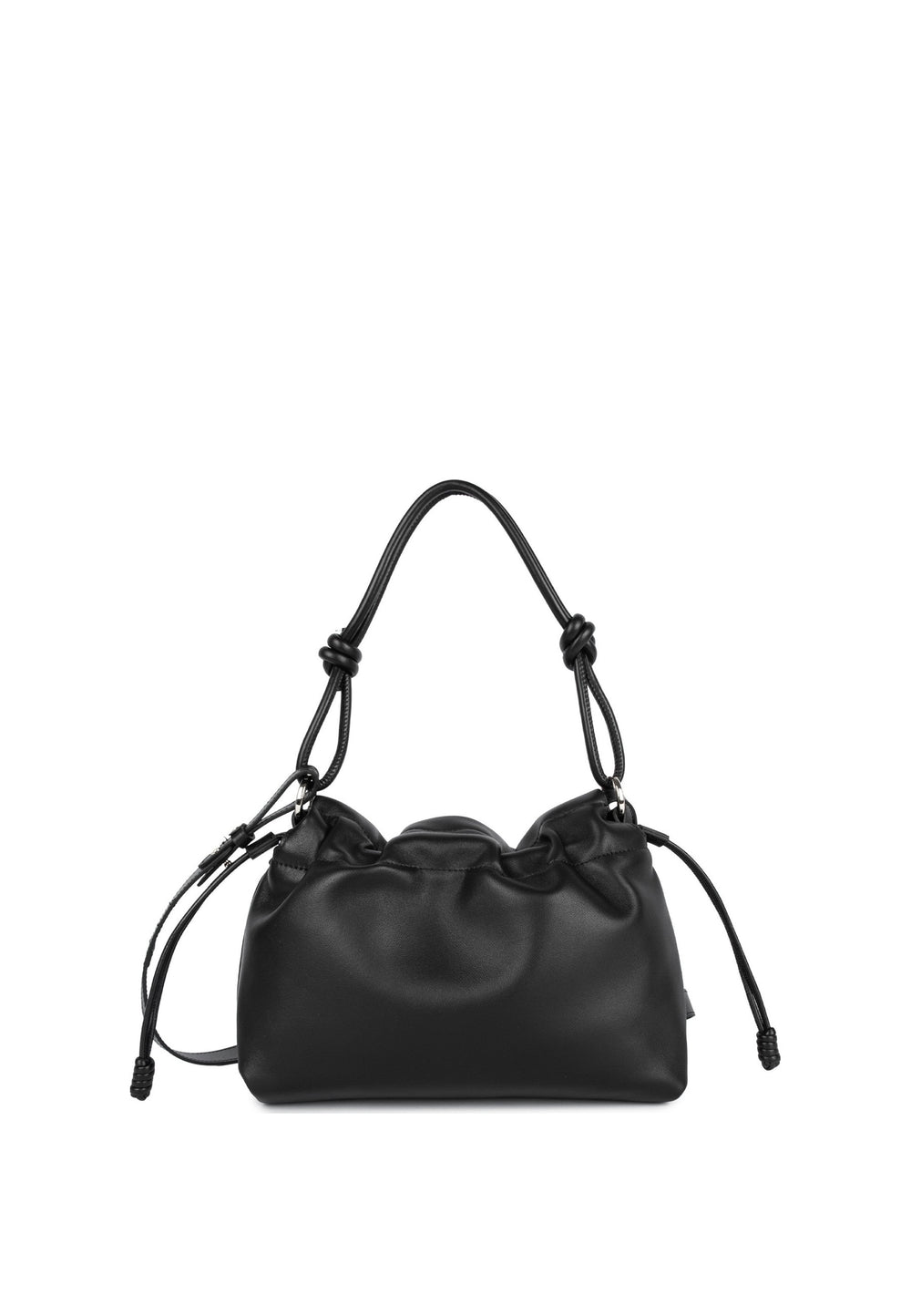 Lancaster Sac besace A rabat aimanté M Lush Noir, vue de dos