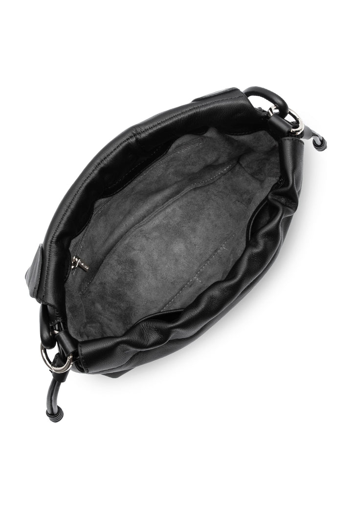 Lancaster Sac besace A rabat aimanté M Lush Noir, vue interieure