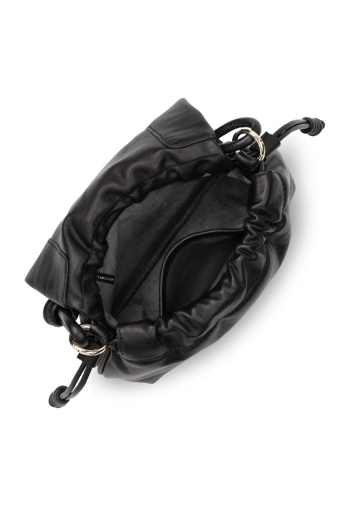 Lancaster Sac besace A rabat aimanté S Lush Noir, vue interieure