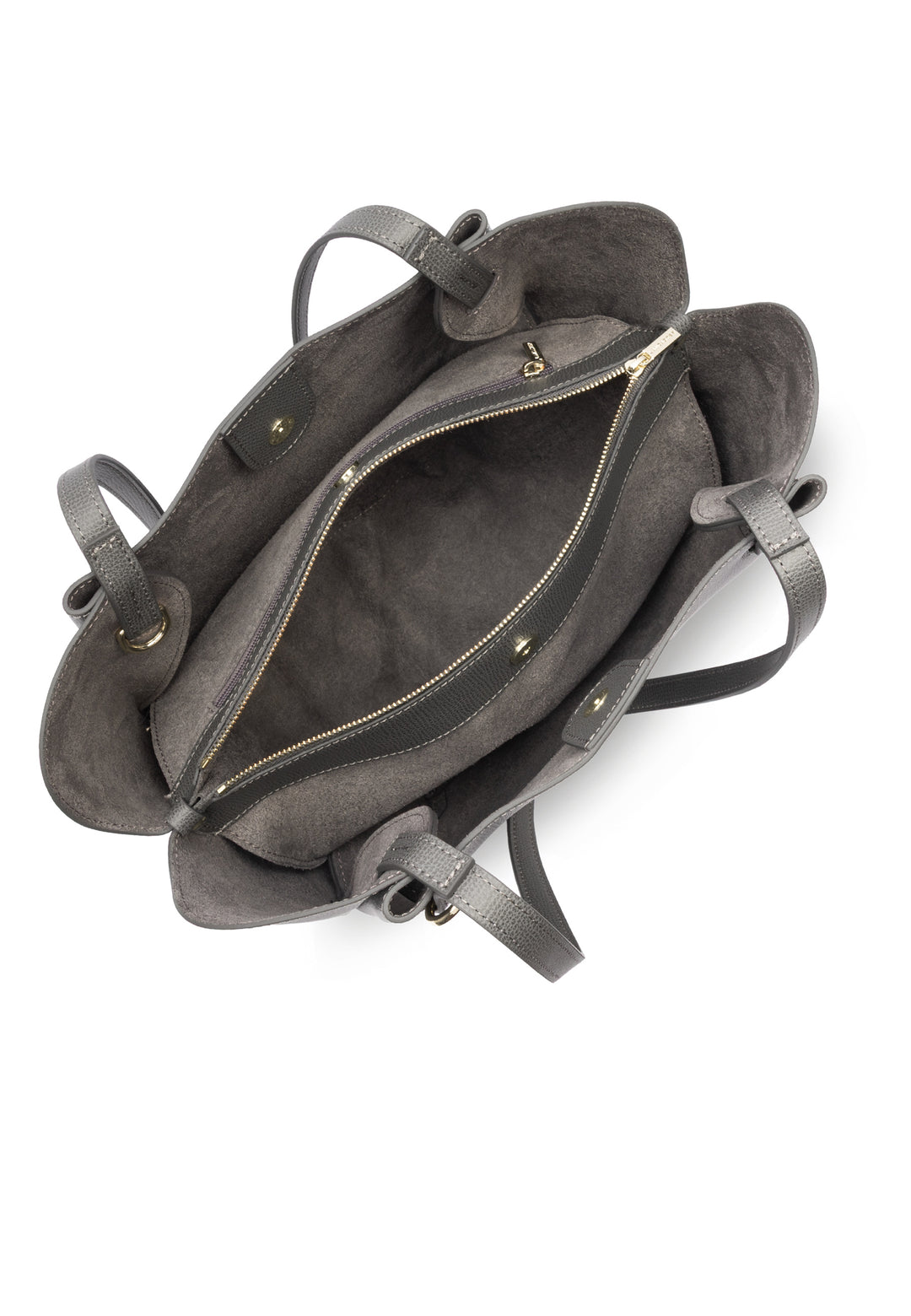Lancaster Sac cabas épaule Avec Pression Sierra Haus Gris, vue interieure