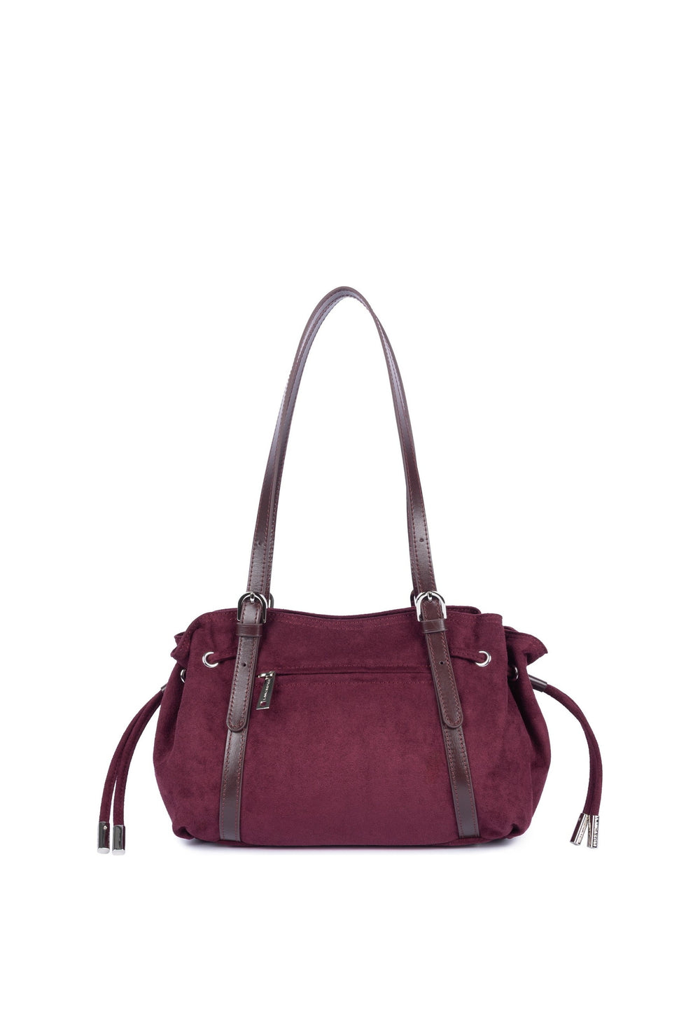 Lancaster Sac cabas épaule Zippé M Velvet Emma Bordeaux, vue de dos