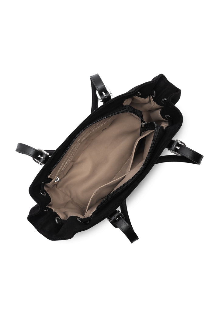 Lancaster Sac cabas épaule Zippé M Velvet Emma Noir, vue interieure