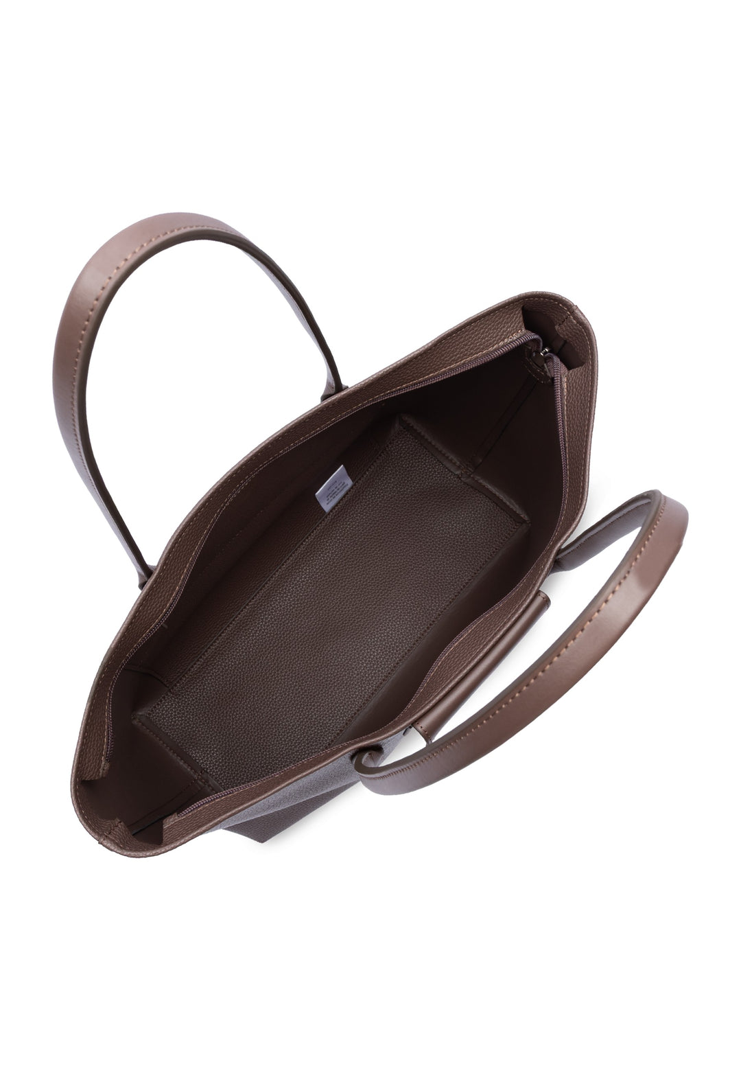 Lancaster Sac cabas épaule Zippé Maya Double KBA Marron, vue interieure