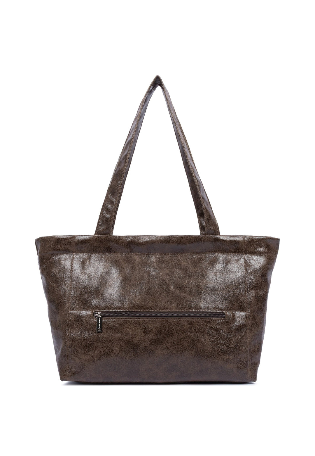 Lancaster Sac cabas épaule Zippé Rétro KBA Marron, vue de dos