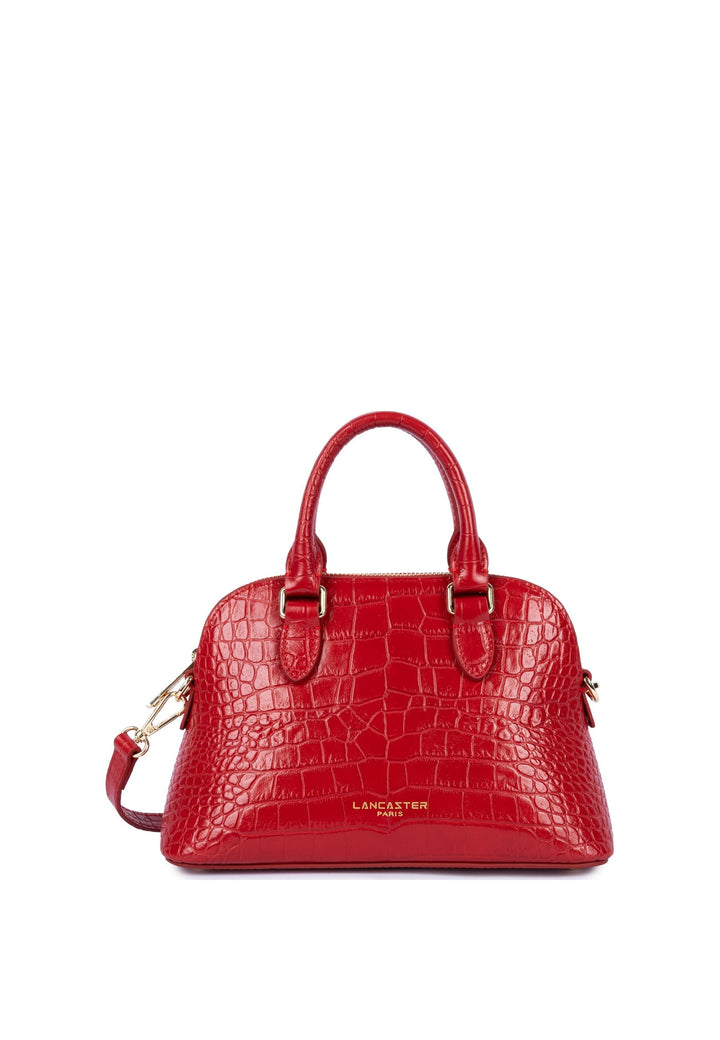 Lancaster Sac demi lune Zippée M Exo Rouge — vue de face