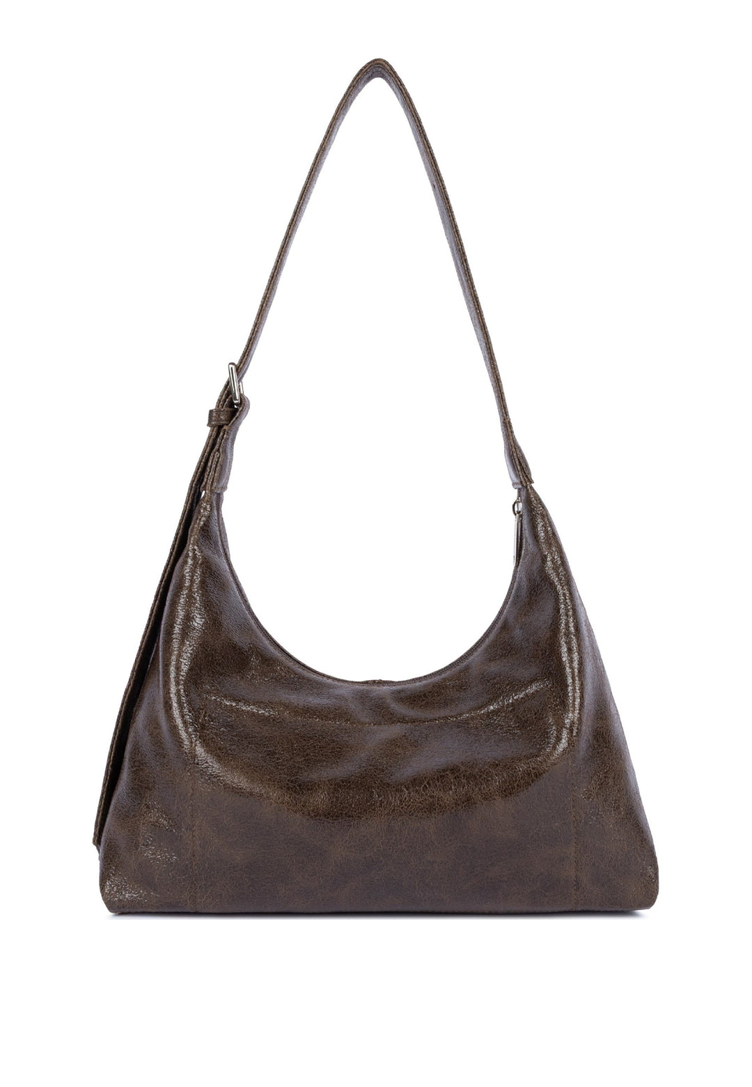 Lancaster Sac hobo Zippé M Rétro KBA Marron, vue de dos