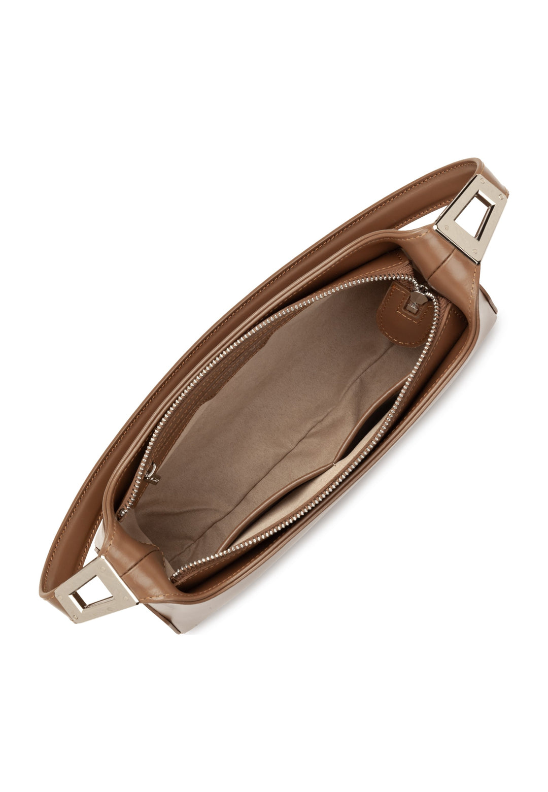 Lancaster Sac rectangle Zippé M Suave Ace Noisette — vue interieure
