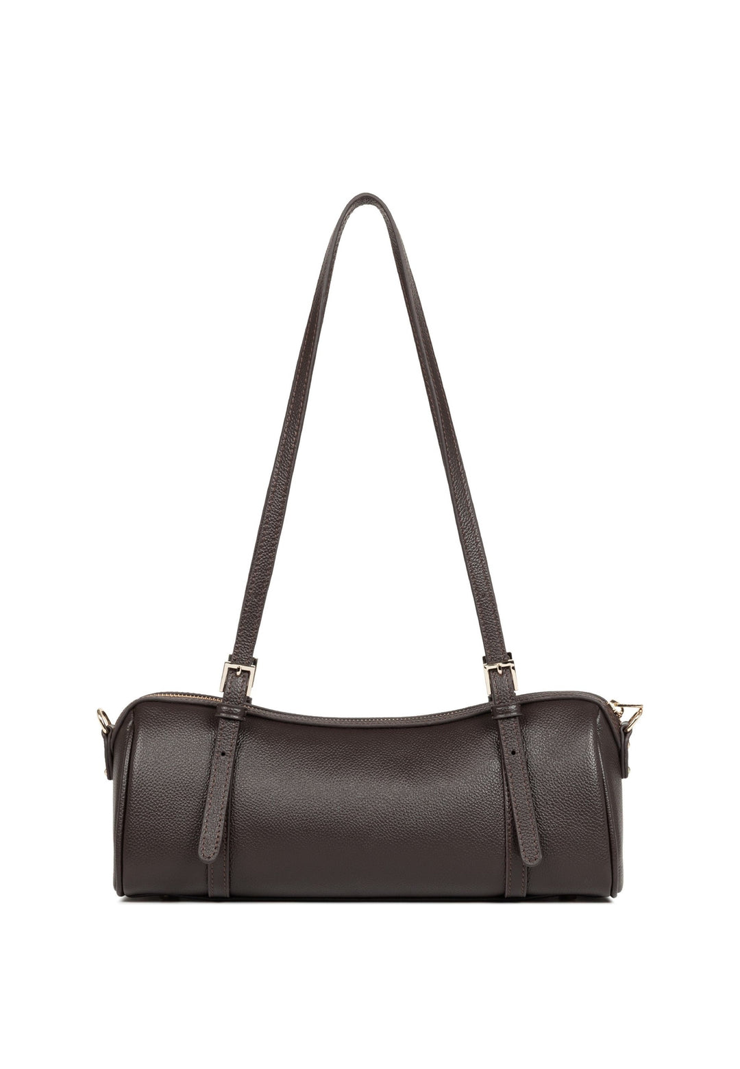Lancaster Sac rectangle Zippé Milano Ana Marron Foncé — vue de dos