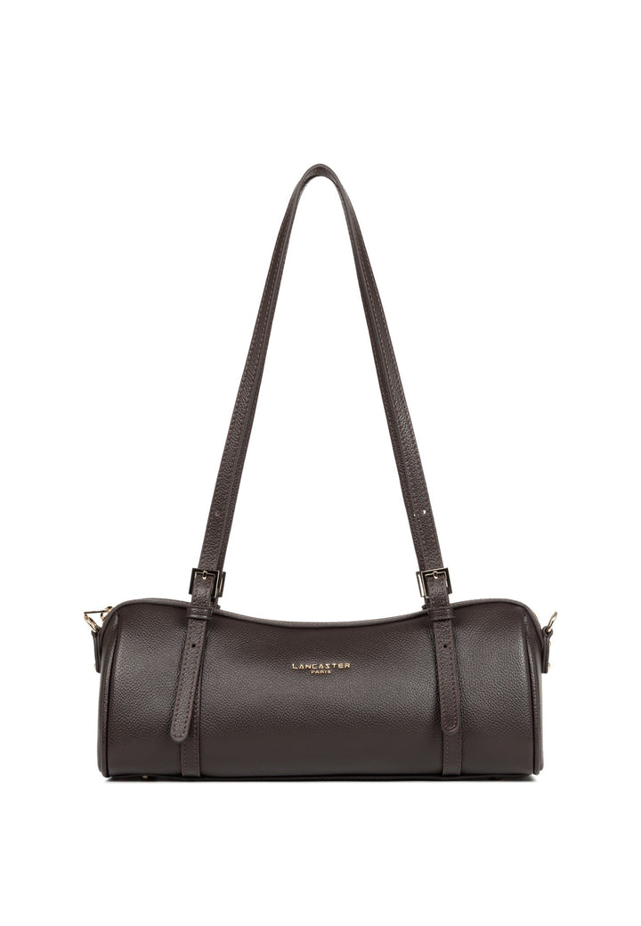 Lancaster Sac rectangle Zippé Milano Ana Marron Foncé — vue de face