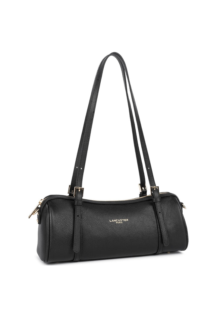 Lancaster Sac rectangle Zippé Milano Ana Noir — vue de cote