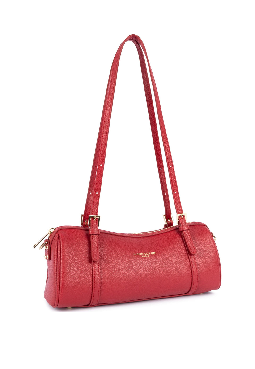 Lancaster Sac rectangle Zippé Milano Ana Rouge — vue de cote