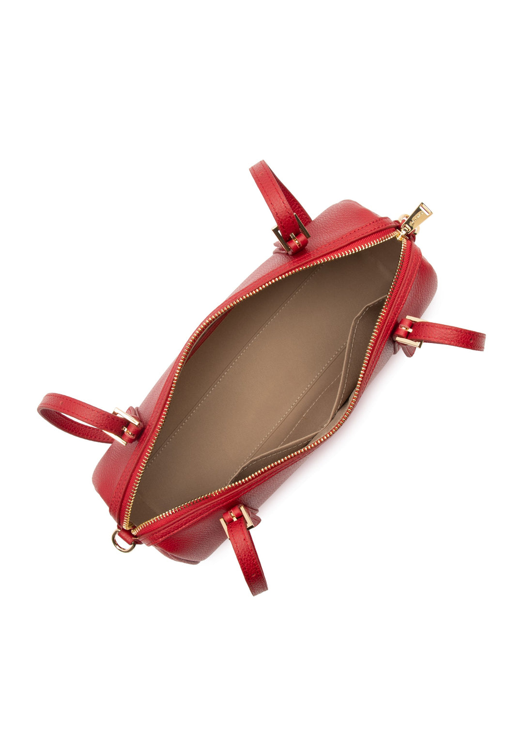 Lancaster Sac rectangle Zippé Milano Ana Rouge — vue interieure