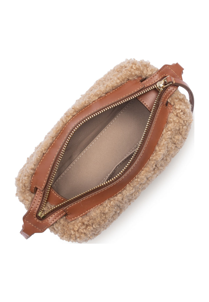 Lancaster Sac rectangle Zippé S Moumoute Cognac, vue interieure