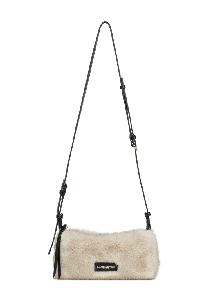 Lancaster Sac rectangle Zippé S Moumoute Ecru - Noir, vue complementaire
