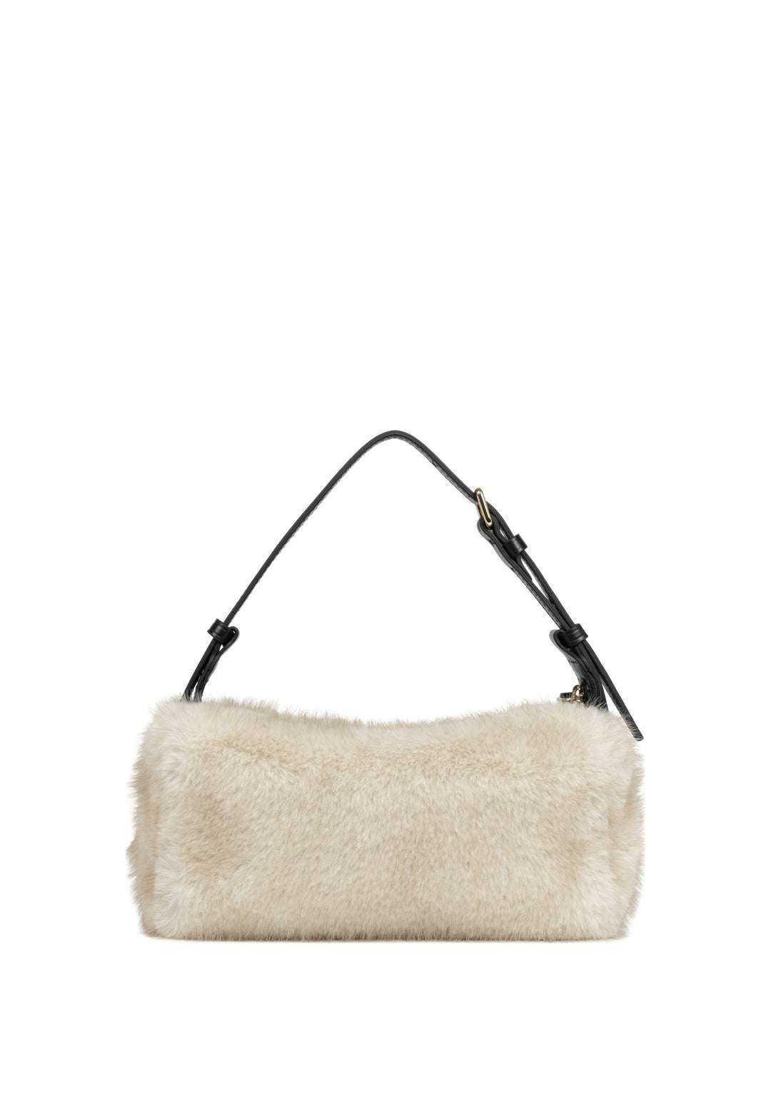 Lancaster Sac rectangle Zippé S Moumoute Ecru - Noir, vue de dos