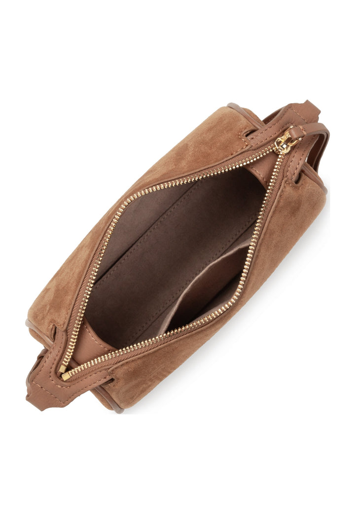 Lancaster Sac rectangle Zippé S Suède Camel — vue interieure