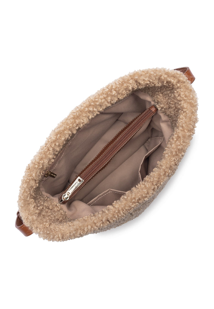 Lancaster Sac seau Aimantée Moumoute Cognac, vue interieure