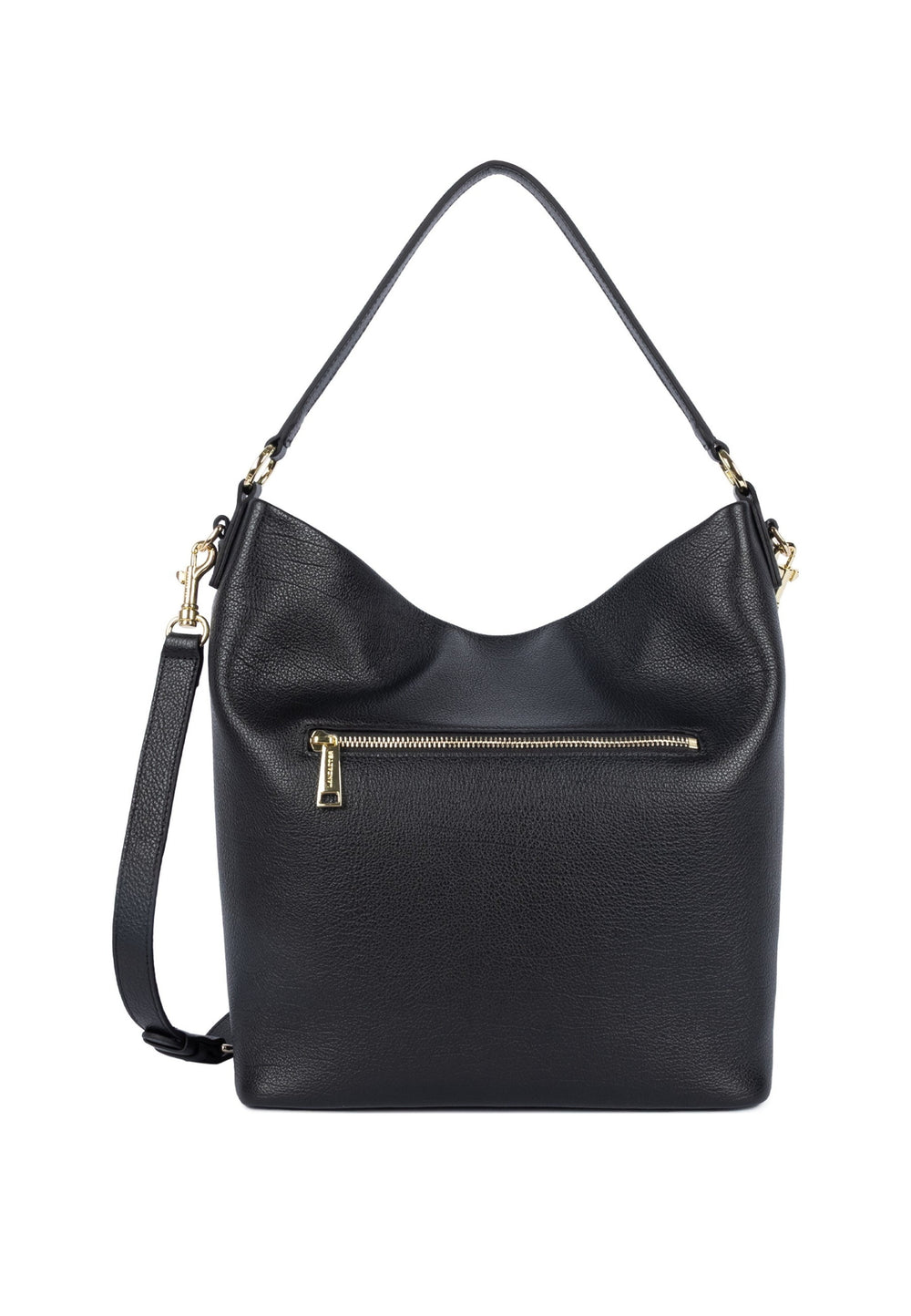 Lancaster Sac seau Zippé L Dune Noir — vue de dos