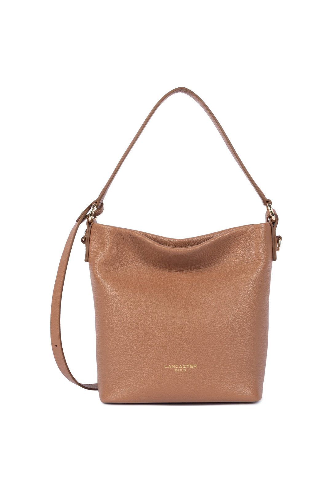 Lancaster Sac seau Zippé M Dune Camel — vue de face