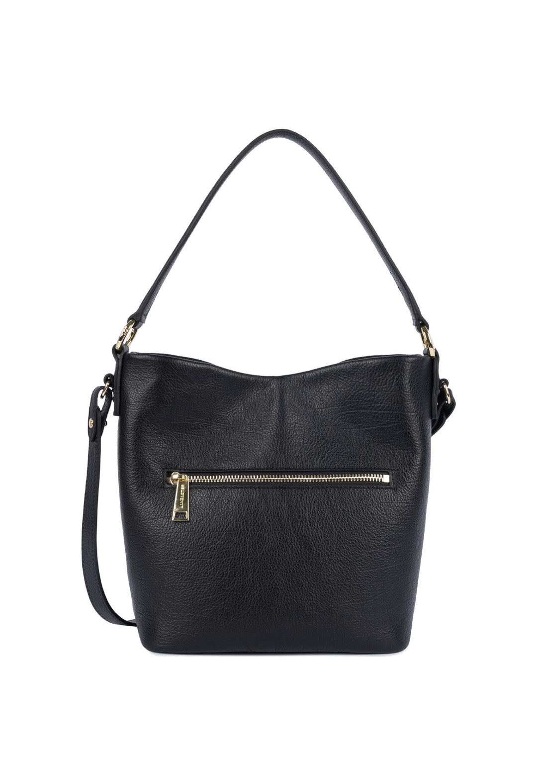 Lancaster Sac seau Zippé M Dune Noir — vue de dos