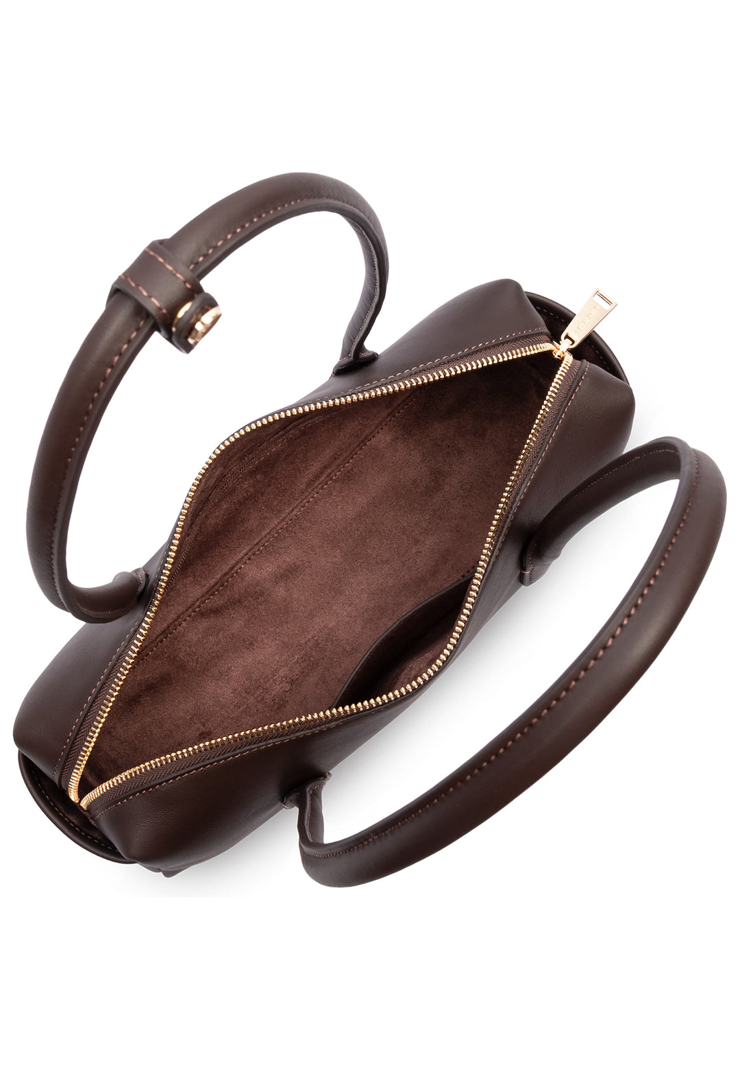 Lancaster Sac Trotteur Zippé Donna Cube Marron Foncé, vue intérieure