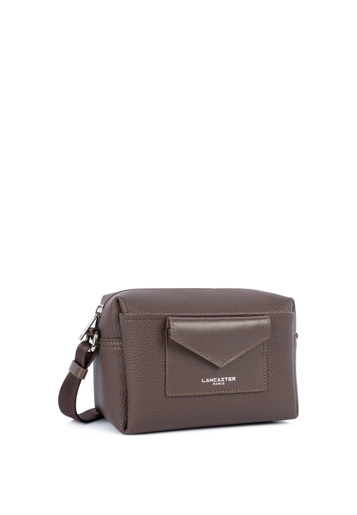 Lancaster Sac trotteur Zippé S Maya Double KBA Marron, vue de cote