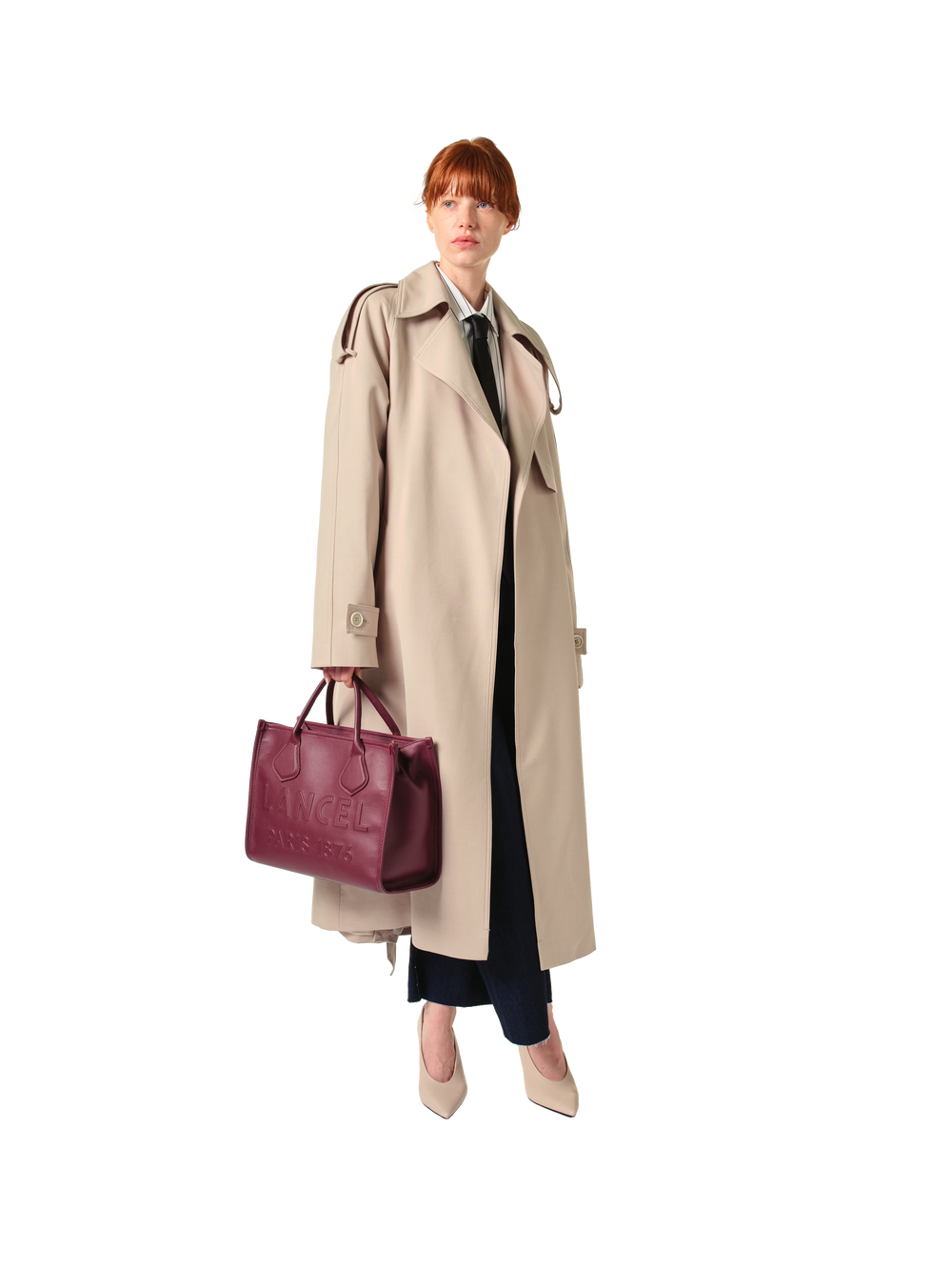 Lancel Cabas M Jour De Lancel Cassis Femme – porté