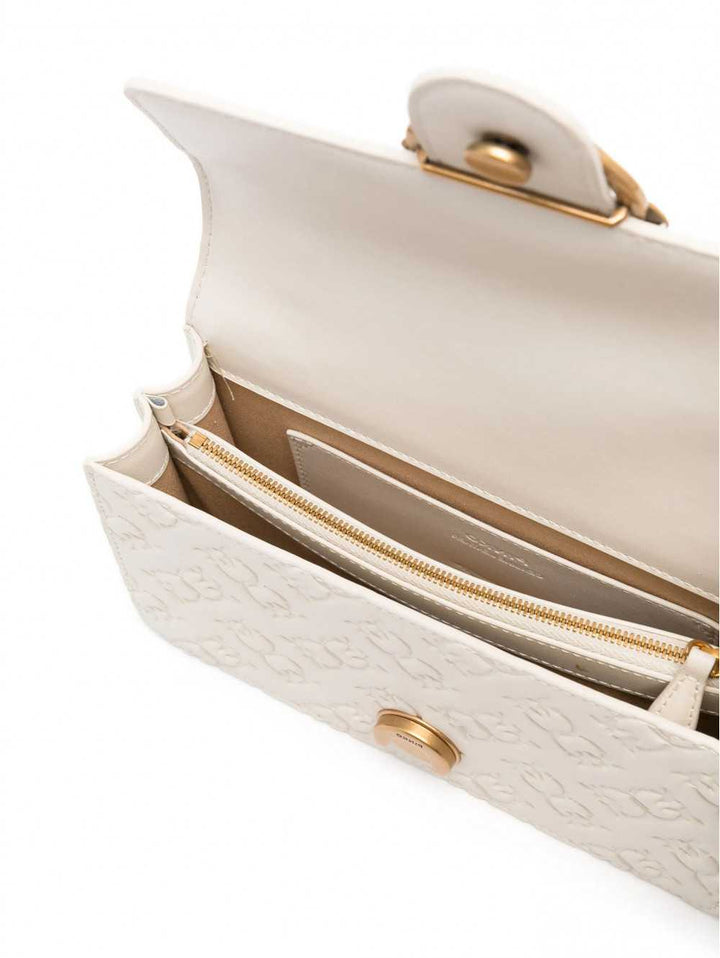 Pinko Mala Love One Mini Dc Vitello Seta Branco A1YBZ14Q