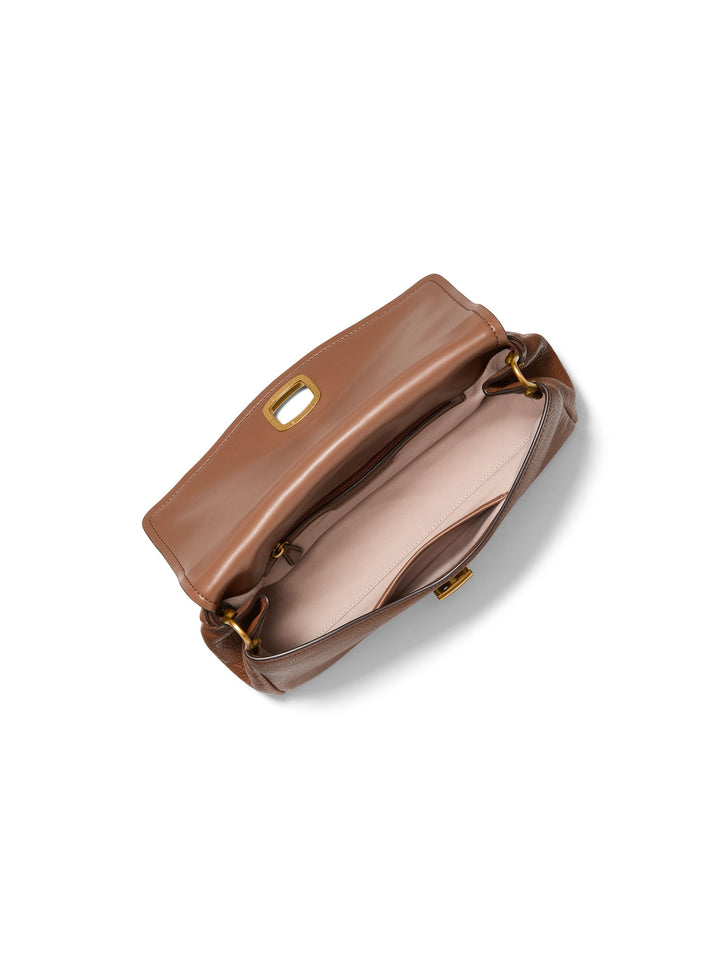 Michael Kors Sac Bandoulière Cuir Bryant Grand Chaîne Cognac — vue intérieure