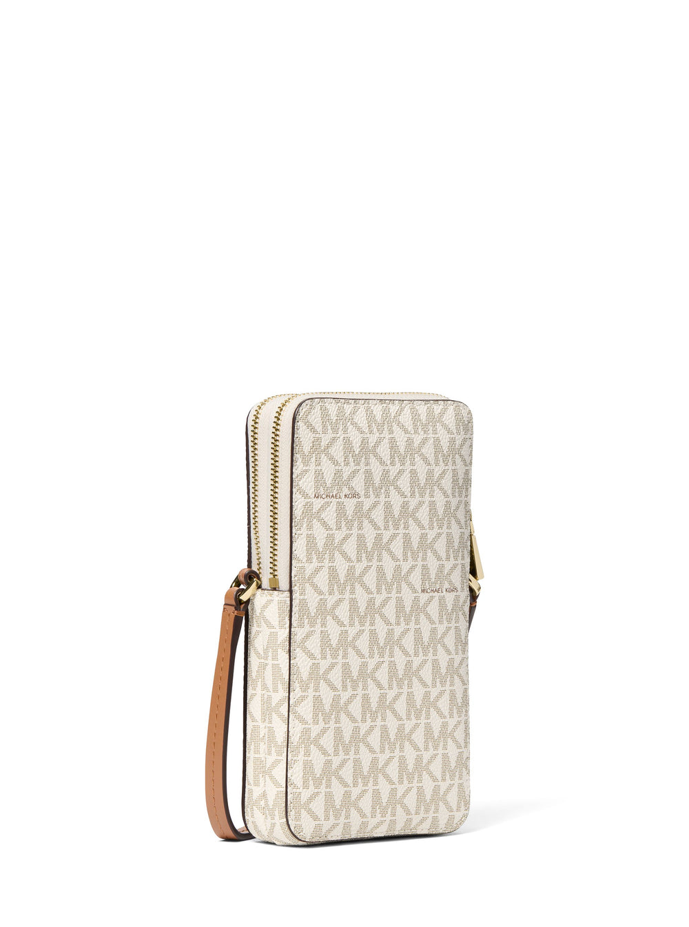 Michael Kors Sac Bandoulière Jet Set Petit Téléphone Beige — vue de dos