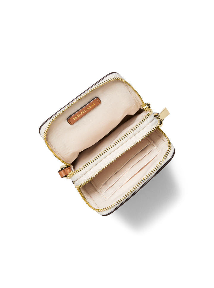 Michael Kors Sac Bandoulière Jet Set Petit Téléphone Beige — vue intérieure