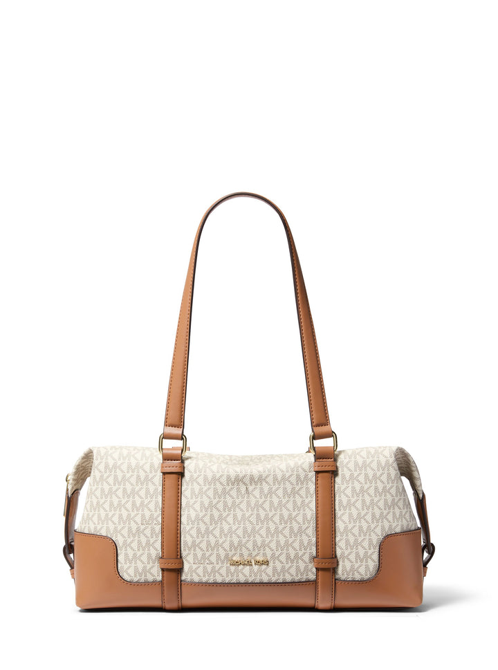 Michael Kors Sac Bandoulière Teddi Grand Souple Beige — vue de face