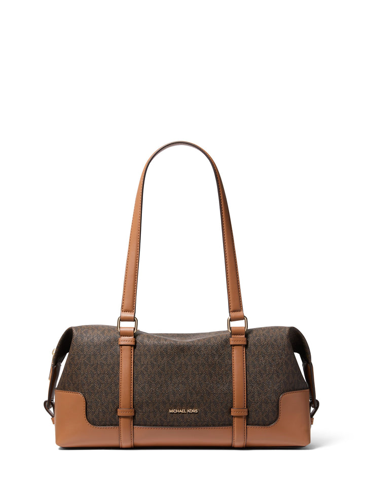 Michael Kors Sac Bandoulière Teddi Grand Souple Marron — vue de face
