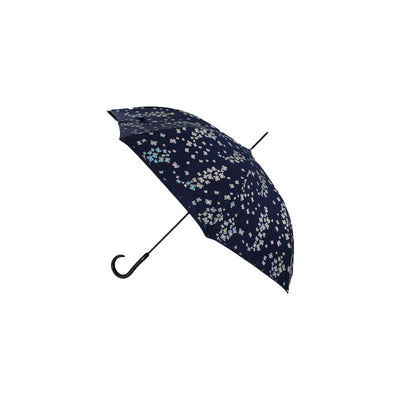 Parapluie pliant Bi automatique Pierre Cardin papillons argent effet métallique