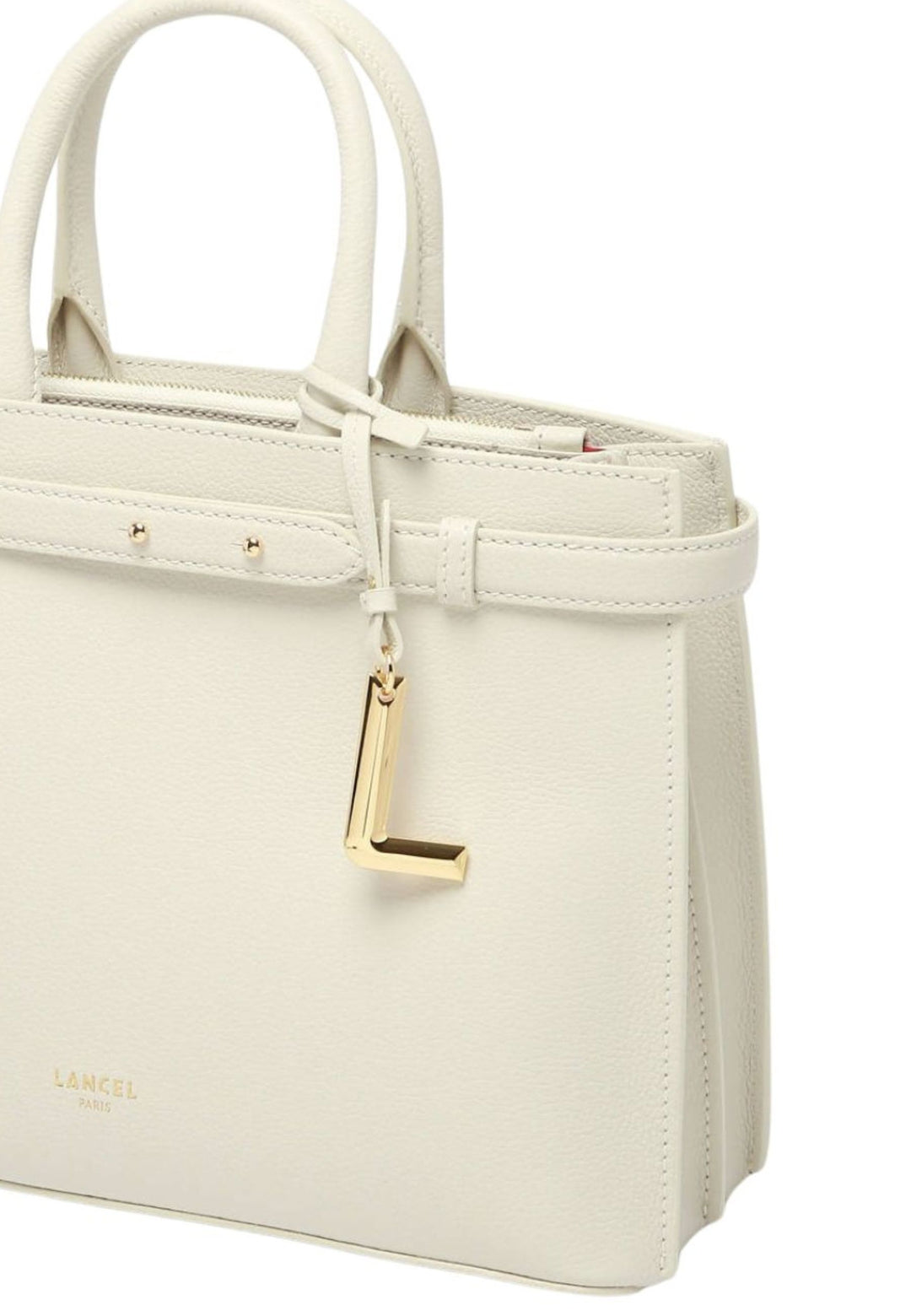 LANCEL Faubourg M Handbag A1352834TU Snow