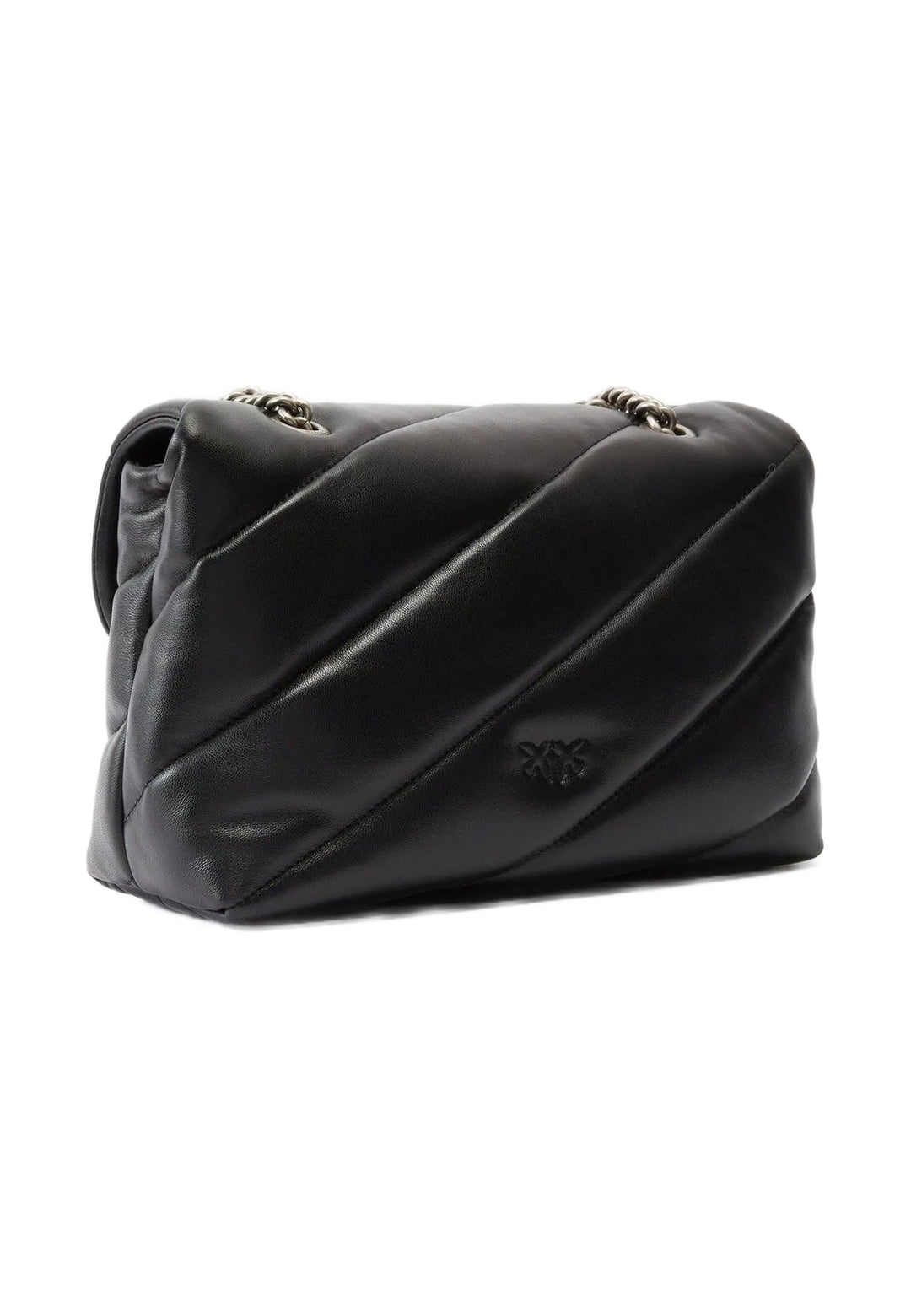 Pinko Love Puff Classic sac à main cuir matelassé noir - vue 2