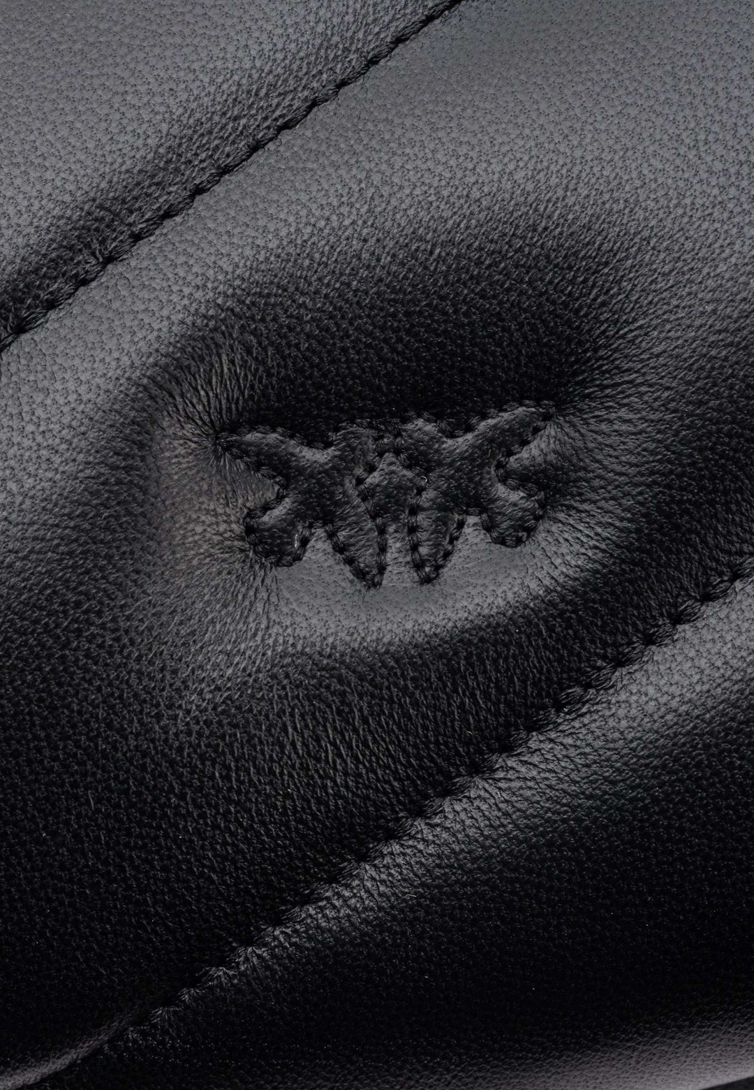 Pinko Love Puff Classic sac à main cuir matelassé noir - vue 5