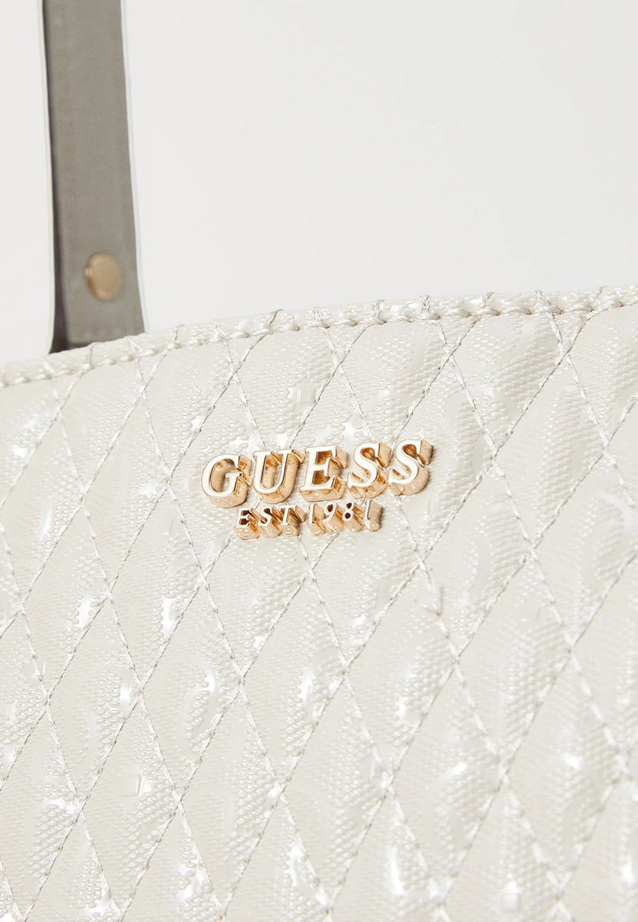 Sac Bandoulière Guess Betula Satchel Taupe -- vue 7 sur 9