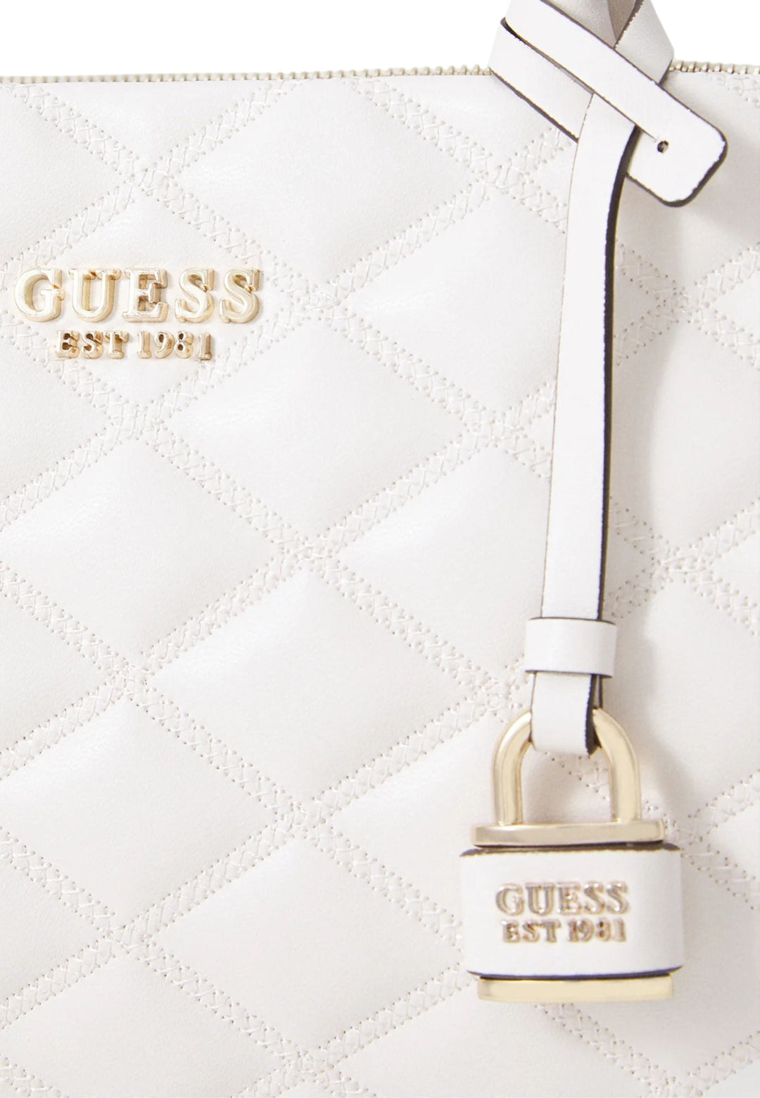 Sac Bandoulière Guess Cruise Vibe Top Zip Off White — vue 7 sur 8
