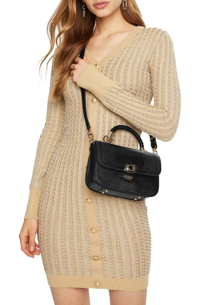 Sac Bandoulière Guess Orlina Society Satch Black -- vue 3 sur 10