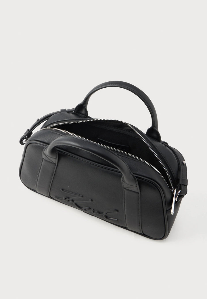 Geantă Bowling K/VILLE Karl Lagerfeld B1W30068 Negru/Nichel