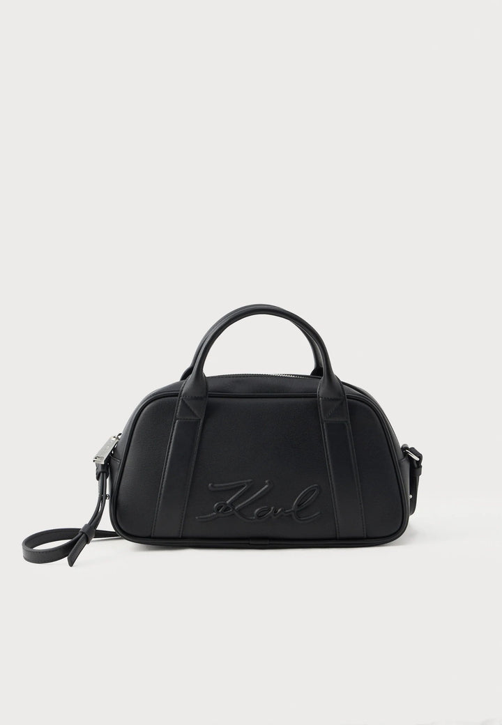 Geantă Bowling K/VILLE Karl Lagerfeld B1W30068 Negru/Nichel