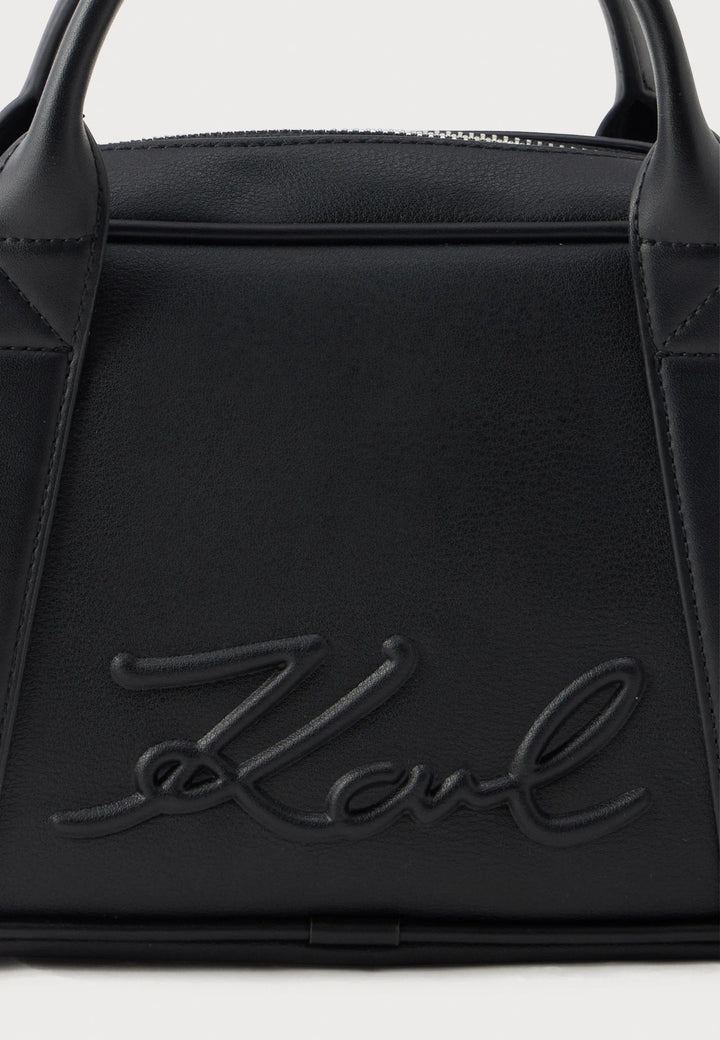 Geantă Bowling K/VILLE Karl Lagerfeld B1W30068 Negru/Nichel