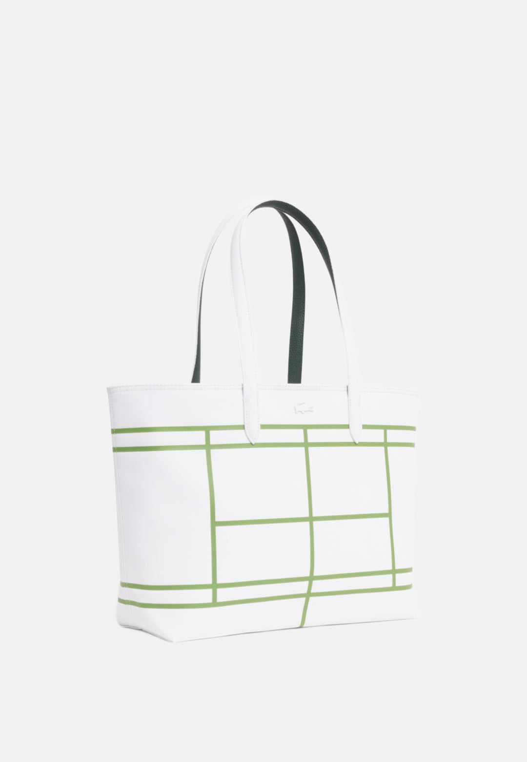 Sac cabas Anna Lacoste zippé réversible NF5250AS Blanc -- vue 6 sur 10