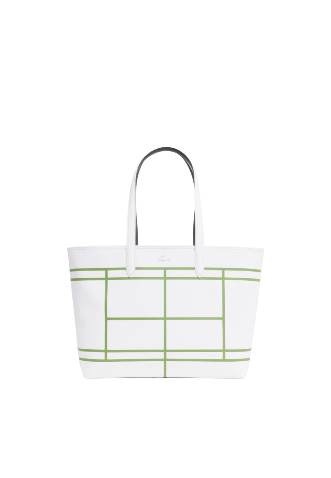 Sac cabas Anna Lacoste zippé réversible NF5250AS Blanc -- vue 1 sur 10