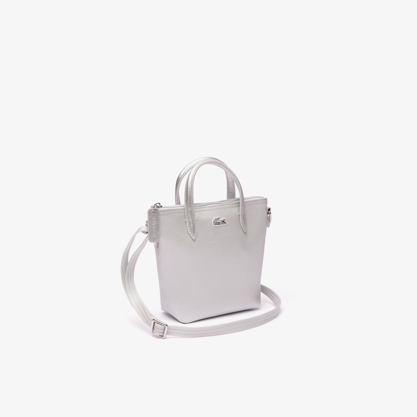 Sac à main L.12.12 Concept Seasonal Lacoste NF4383SJ silver (c79)