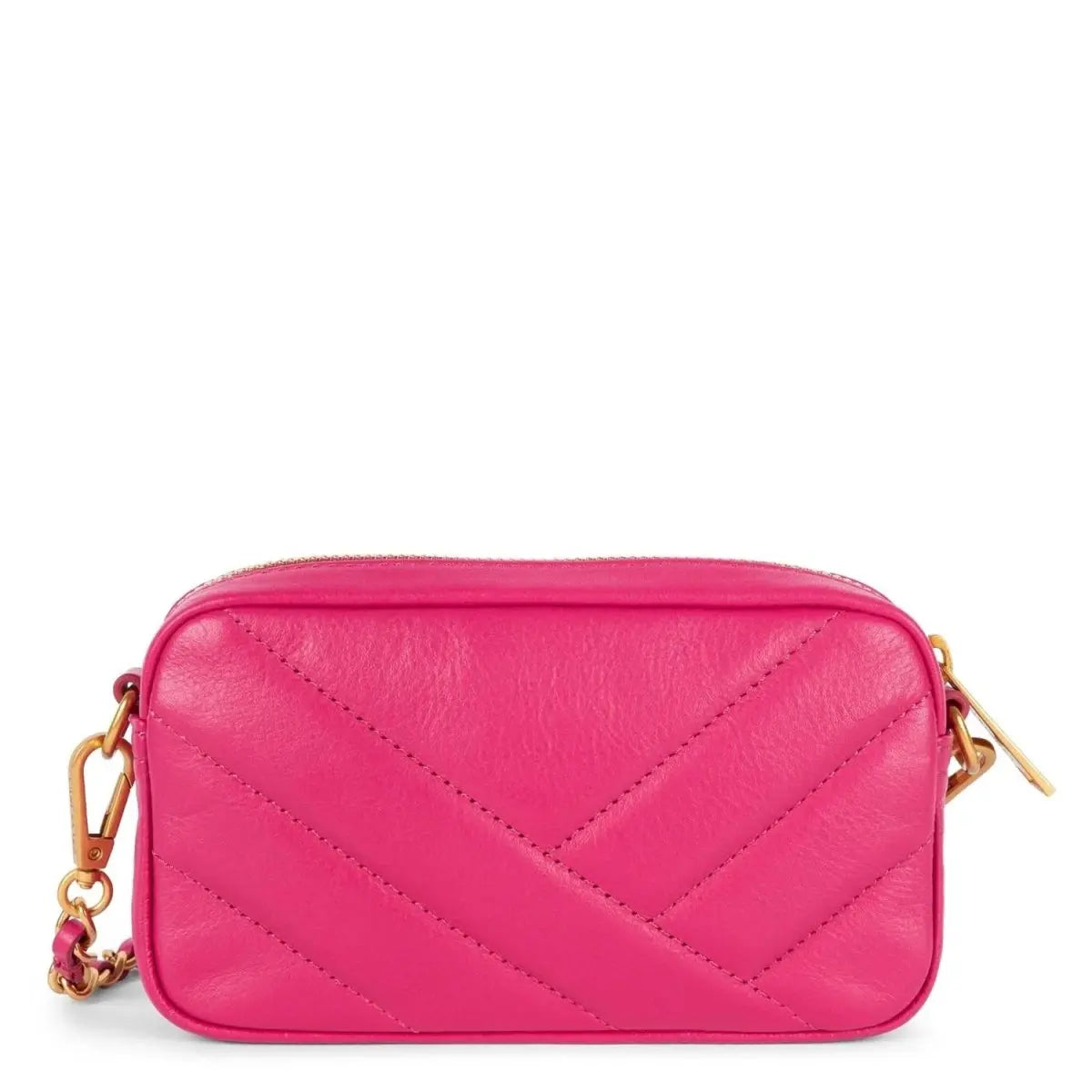 Pochette smartphone Zippée Mini Soft Matelassé Lancaster 530-36 Fuxia