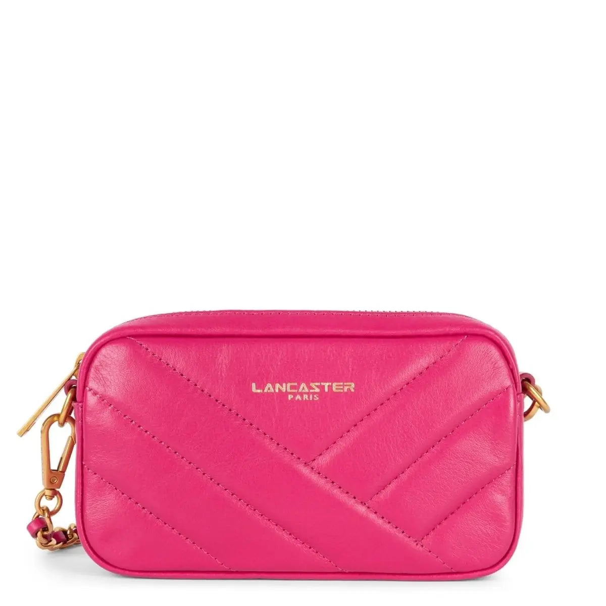 Pochette smartphone Zippée Mini Soft Matelassé Lancaster 530-36 Fuxia