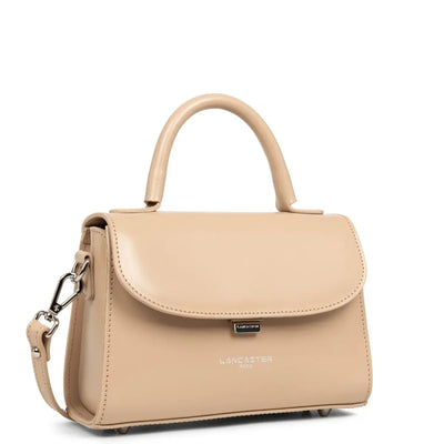 Sac à main A rabat avec fermoir S Suave Even Lancaster 433-16 Beige Foncé