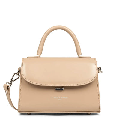 Sac à main A rabat avec fermoir S Suave Even Lancaster 433-16 Beige Foncé